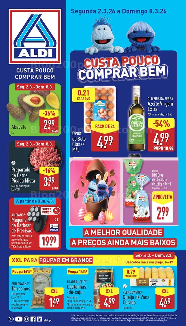 Antevisão Folheto ALDI Promoções de 2 a 8 março