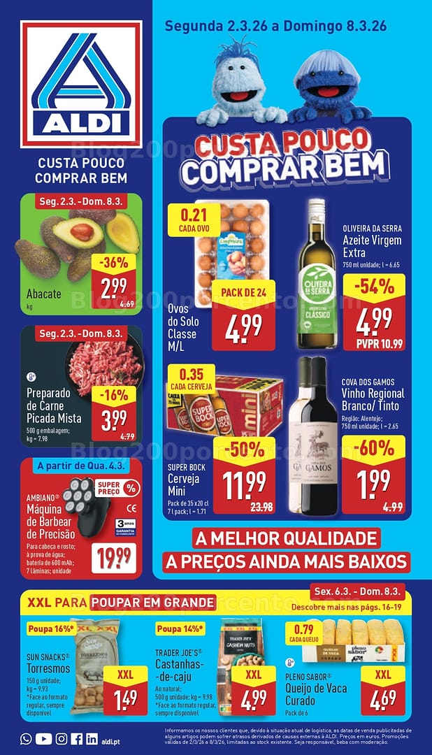 Antevisão Folheto ALDI Promoções de 2 a 8 março
