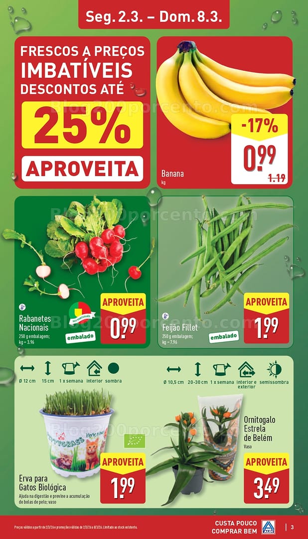 Antevisão Folheto ALDI Promoções de 2 a 8 março