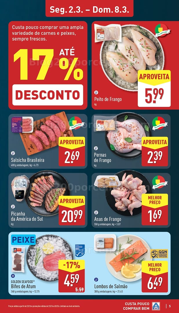 Antevisão Folheto ALDI Promoções de 2 a 8 março