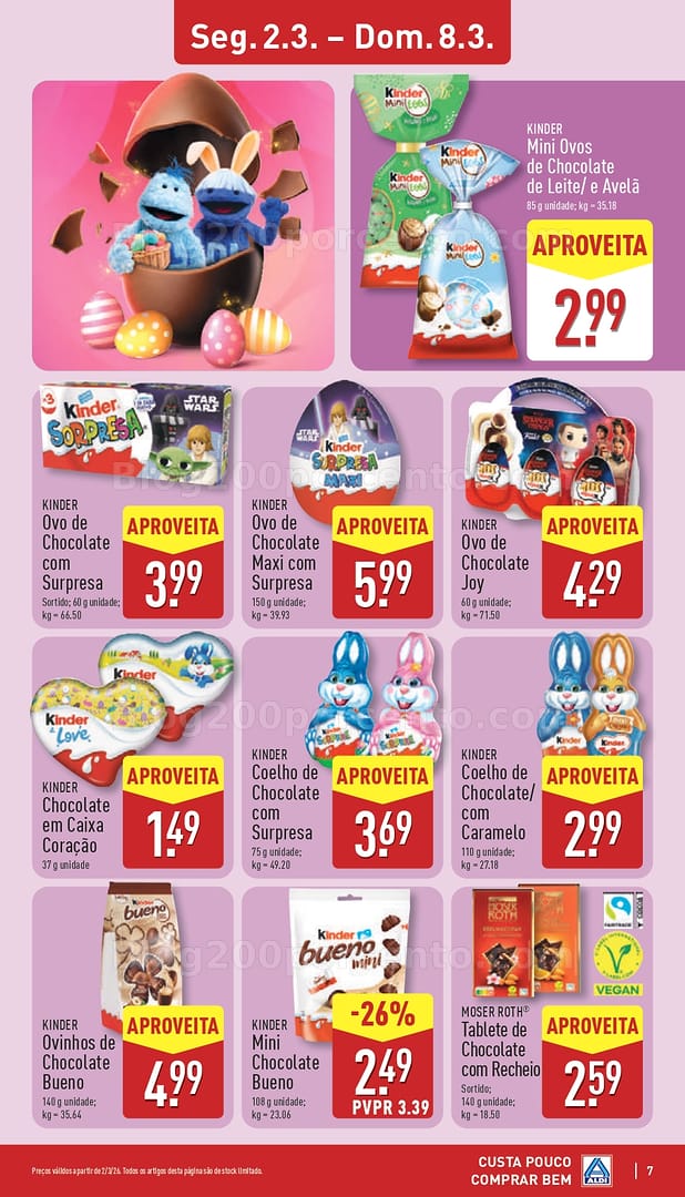 Antevisão Folheto ALDI Promoções de 2 a 8 março