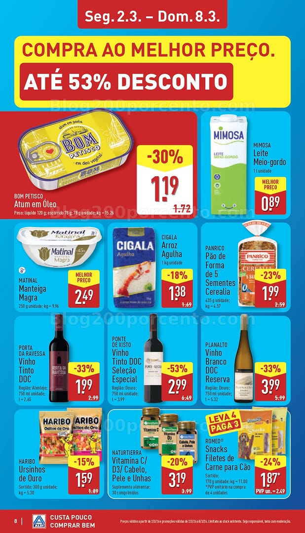 Antevisão Folheto ALDI Promoções de 2 a 8 março