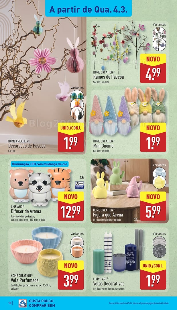 Antevisão Folheto ALDI Bazar Promoções de 4 a 8 março