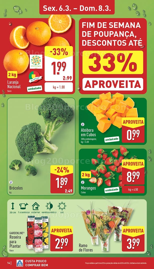 Antevisão Folheto ALDI Promoções de 2 a 8 março