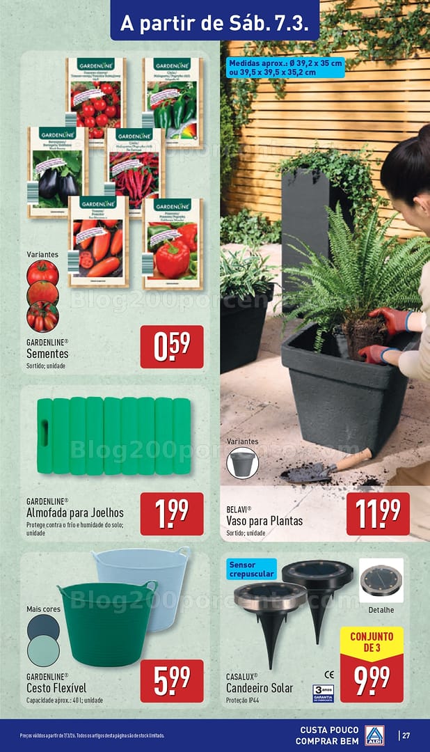 Antevisão Folheto ALDI Bazar Promoções de 7 a 8 março