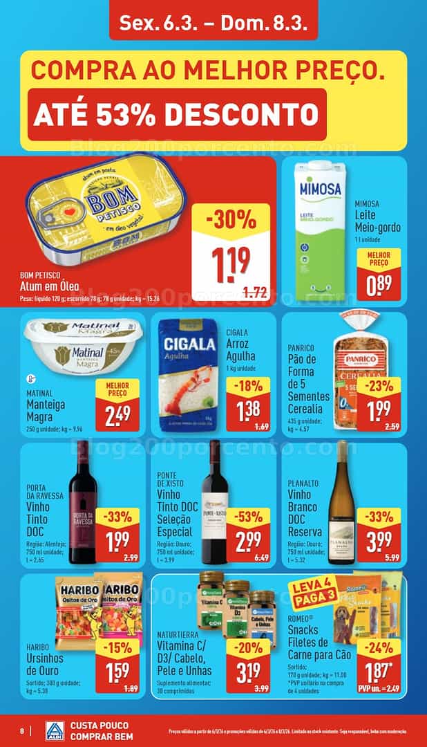 Antevisão Folheto ALDI Saldos Abertura Promoções de 6 a 13 março