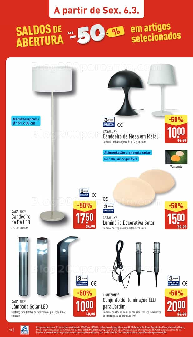 Antevisão Folheto ALDI Saldos Abertura Promoções de 6 a 13 março