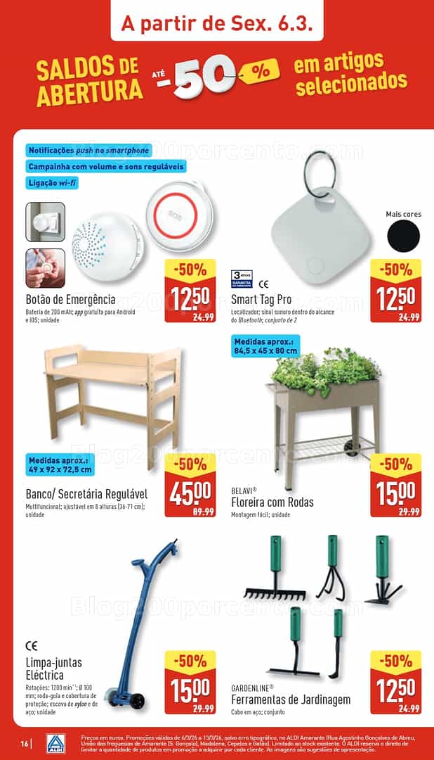 Antevisão Folheto ALDI Saldos Abertura Promoções de 6 a 13 março