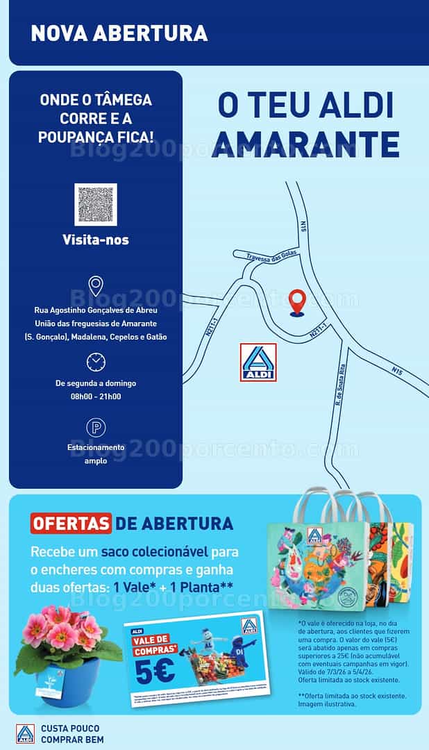 Antevisão Folheto ALDI Saldos Abertura Promoções de 6 a 13 março