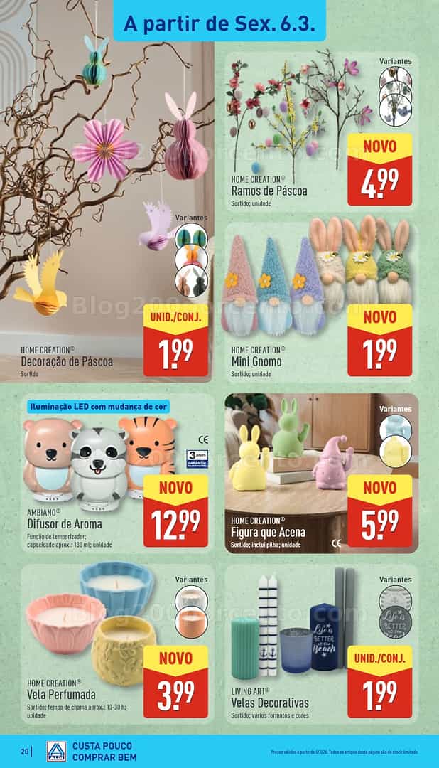 Antevisão Folheto ALDI Saldos Abertura Promoções de 6 a 13 março