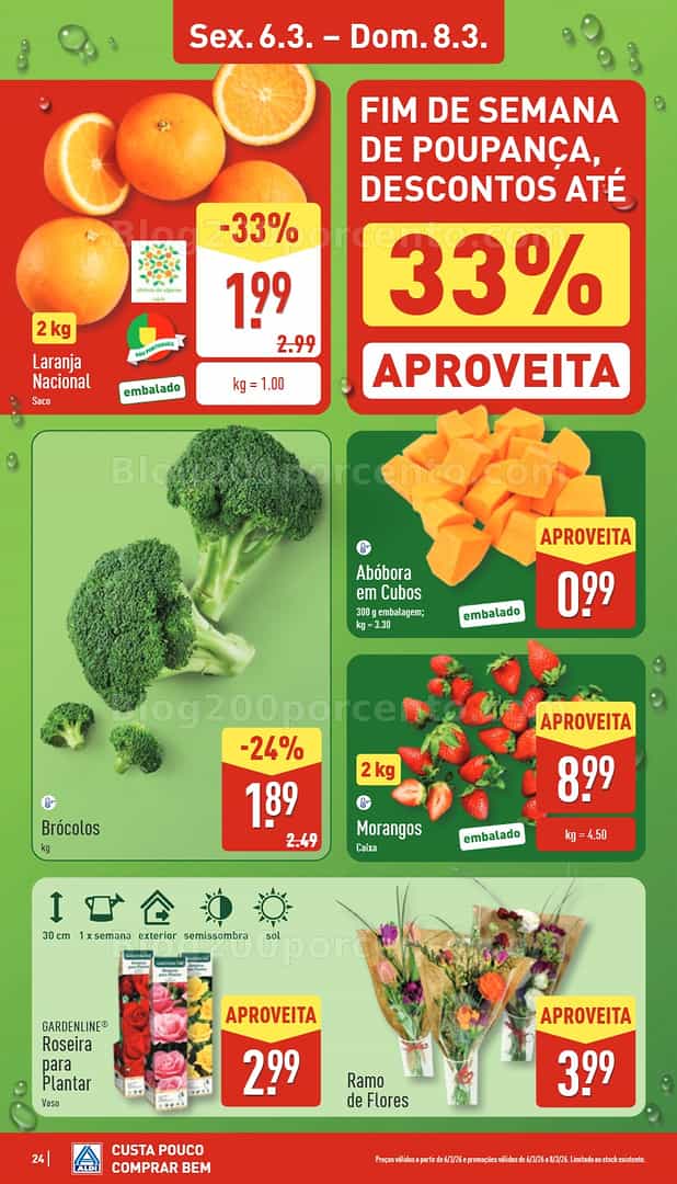 Antevisão Folheto ALDI Saldos Abertura Promoções de 6 a 13 março