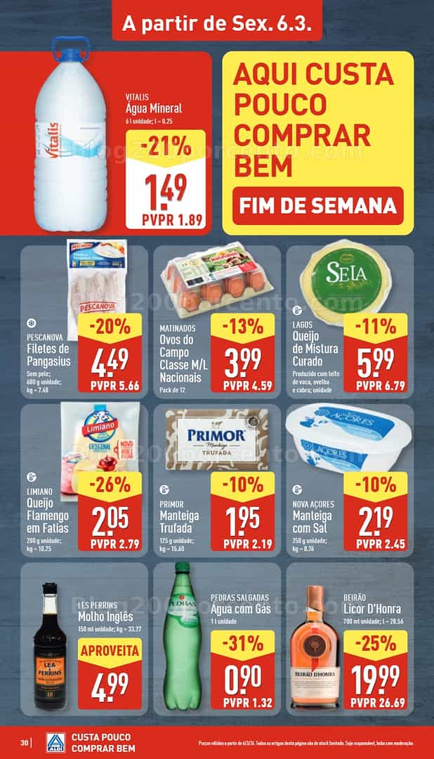 Antevisão Folheto ALDI Saldos Abertura Promoções de 6 a 13 março