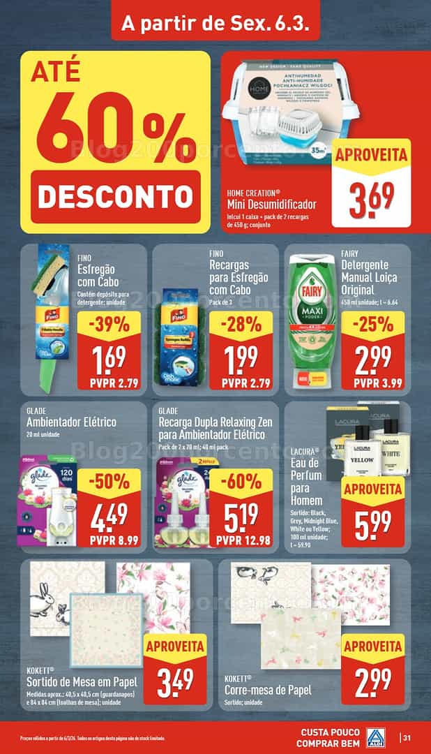 Antevisão Folheto ALDI Saldos Abertura Promoções de 6 a 13 março