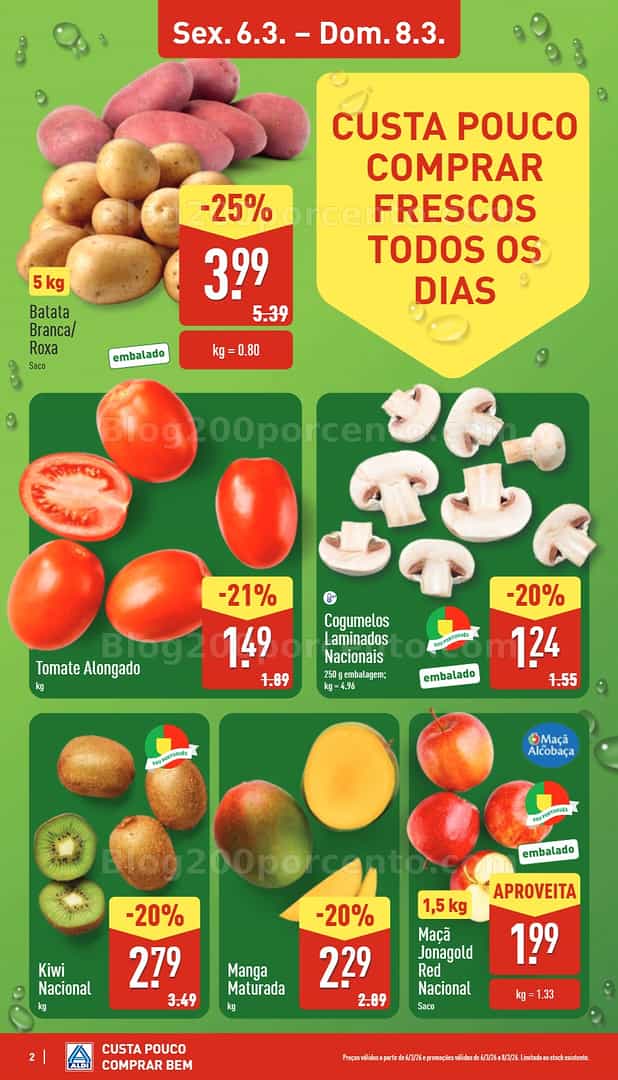 Antevisão Folheto ALDI Saldos Abertura Promoções de 6 a 13 março