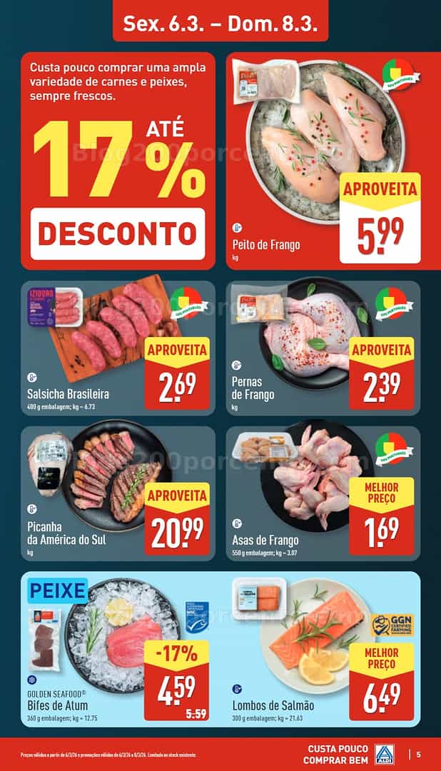 Antevisão Folheto ALDI Saldos Abertura Promoções de 6 a 13 março