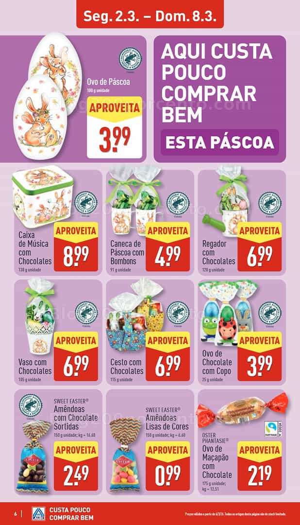 Antevisão Folheto ALDI Saldos Abertura Promoções de 6 a 13 março