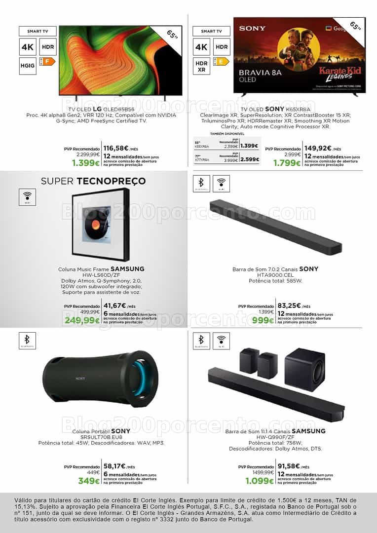 Antevisão Folheto EL CORTE INGLÉS Tecnologia Promoções de 27 fevereiro a 15 março