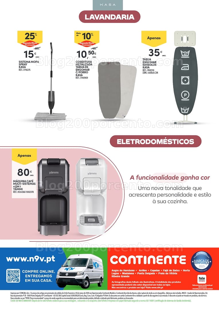 Antevisão Folheto CONTINENTE Casa Açores Promoções de 24 fevereiro a 16 março