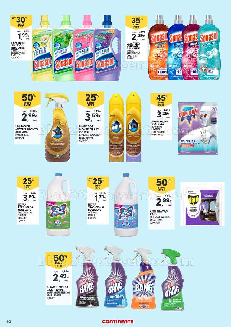 Antevisão Folheto CONTINENTE Açores Especial Limpeza Promoções de 24 fevereiro a 16 março