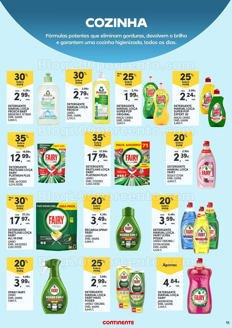 Antevisão Folheto CONTINENTE Açores Especial Limpeza Promoções de 24 fevereiro a 16 março