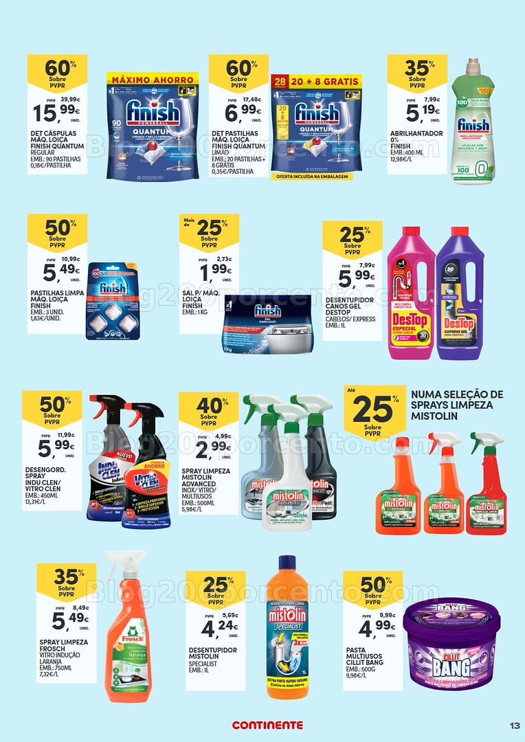 Antevisão Folheto CONTINENTE Açores Especial Limpeza Promoções de 24 fevereiro a 16 março