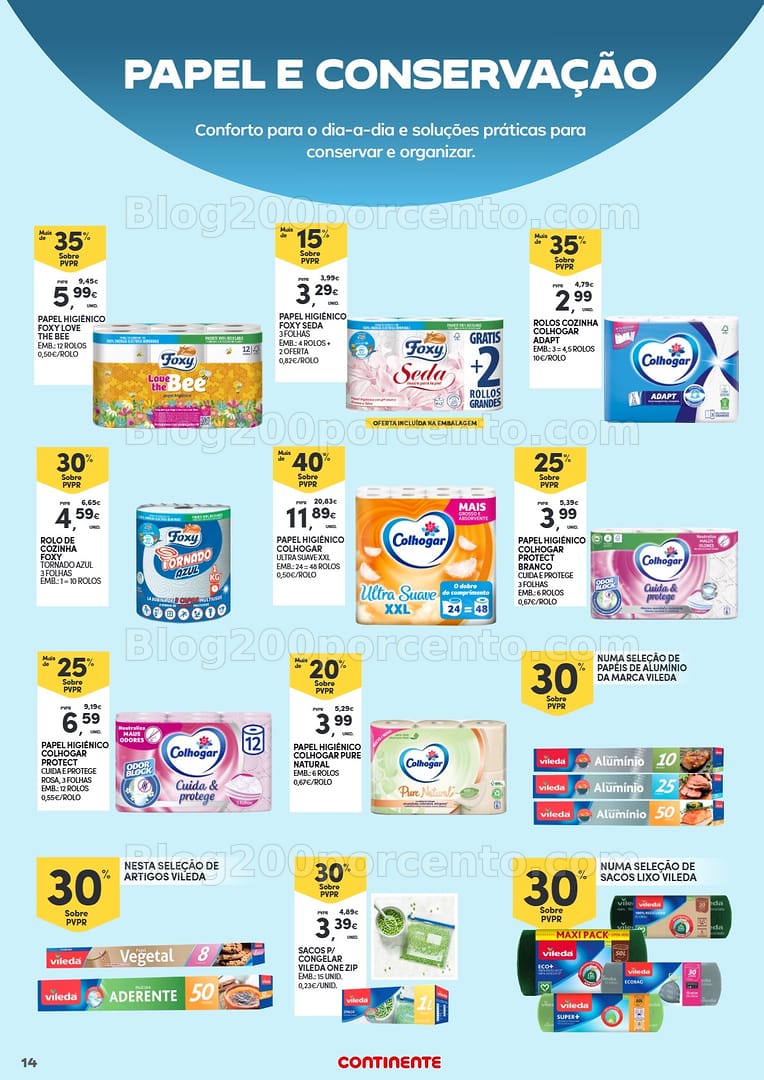 Antevisão Folheto CONTINENTE Açores Especial Limpeza Promoções de 24 fevereiro a 16 março