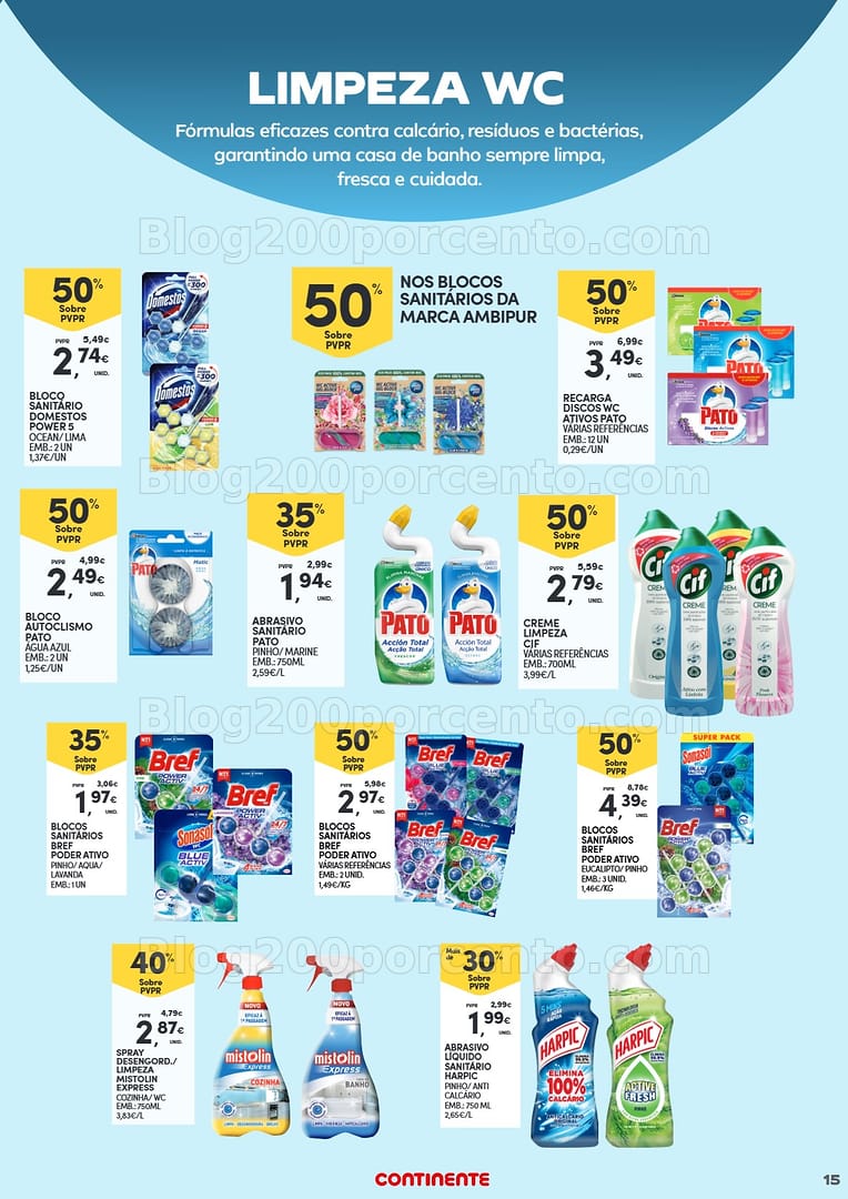 Antevisão Folheto CONTINENTE Açores Especial Limpeza Promoções de 24 fevereiro a 16 março