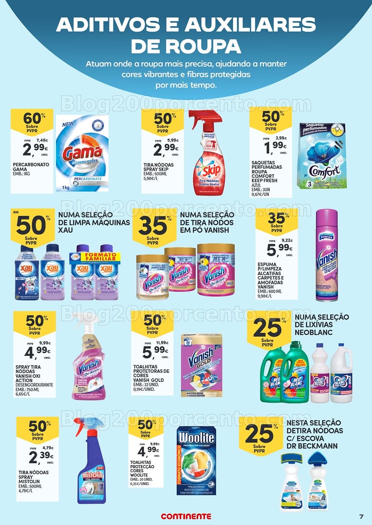 Antevisão Folheto CONTINENTE Açores Especial Limpeza Promoções de 24 fevereiro a 16 março