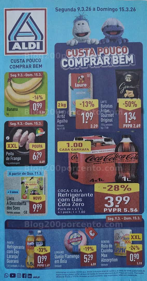Antevisão Folheto ALDI Promoções de 9 a 15 março