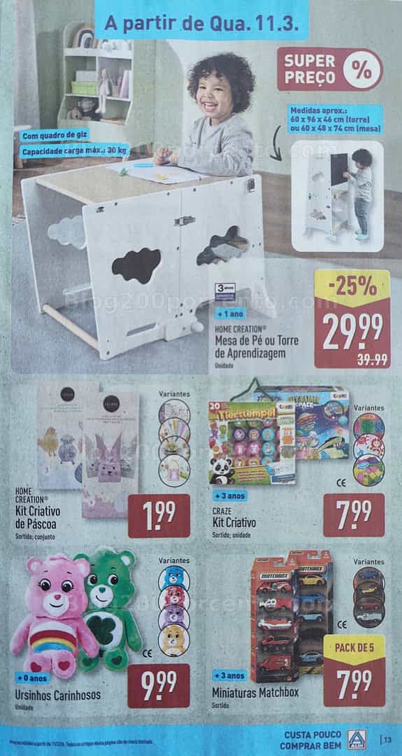 Antevisão Folheto ALDI Promoções de 9 a 15 março