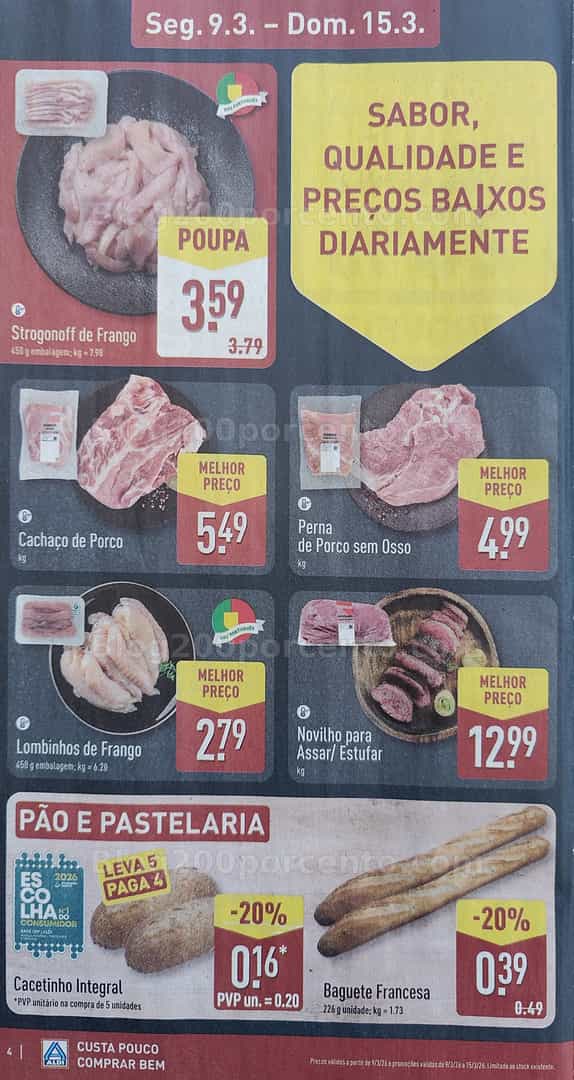 Antevisão Folheto ALDI Promoções de 9 a 15 março