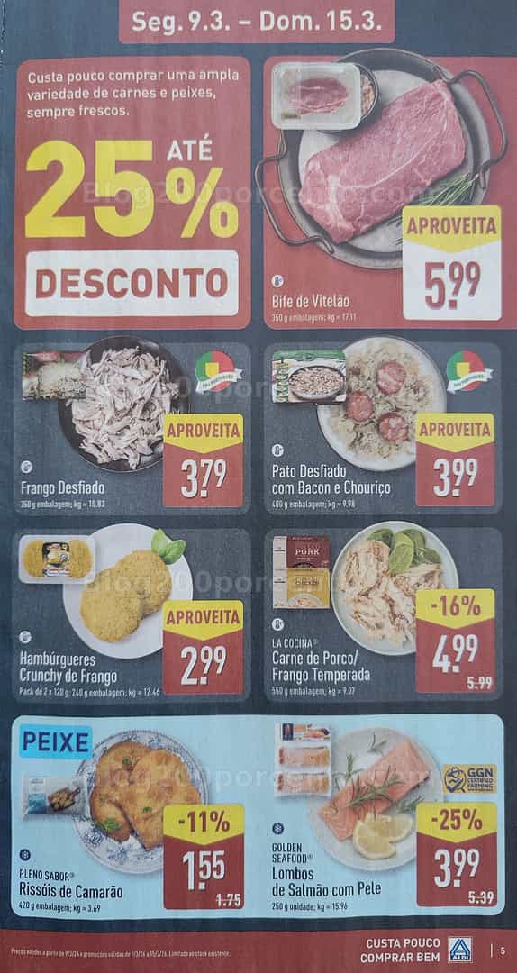 Antevisão Folheto ALDI Promoções de 9 a 15 março