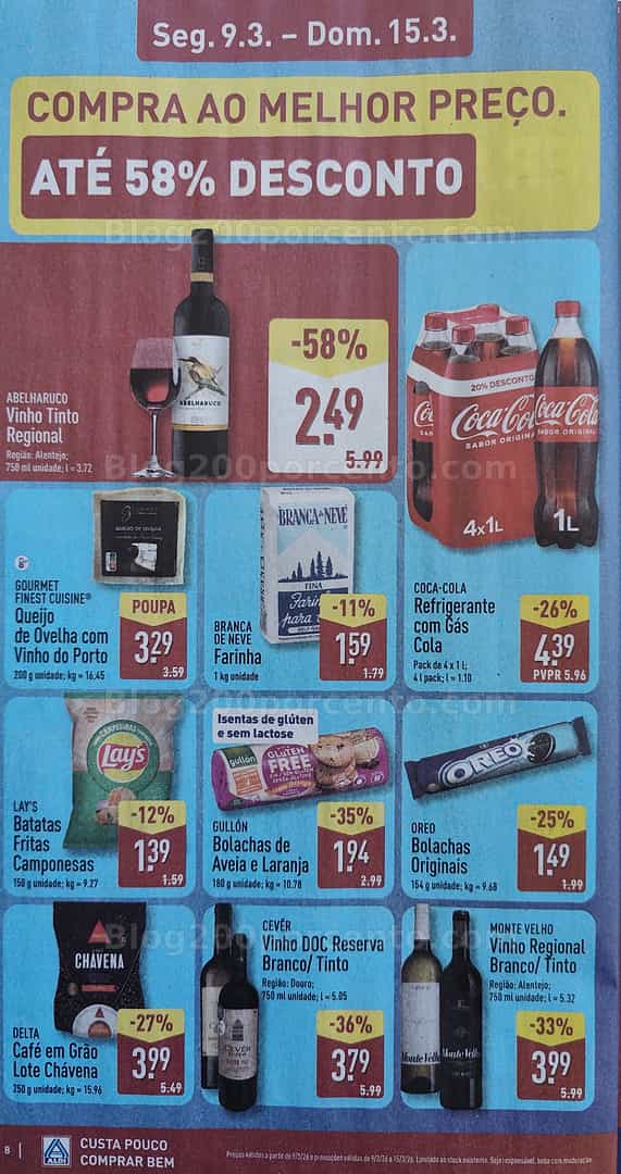 Antevisão Folheto ALDI Promoções de 9 a 15 março