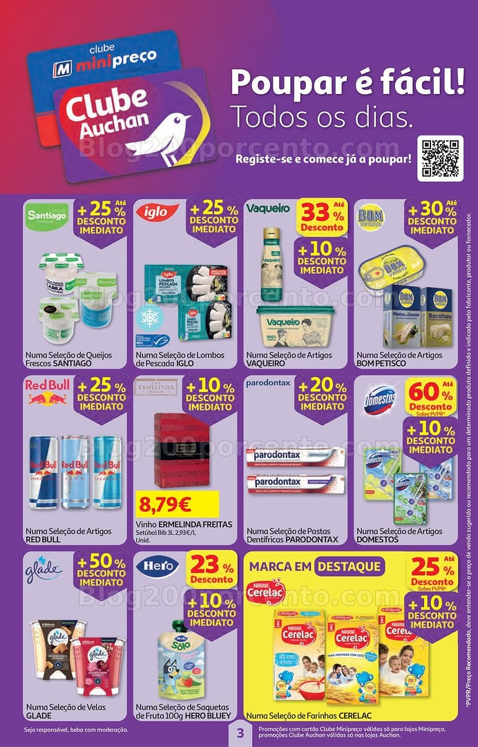 Antevisão Folheto AUCHAN - MINIPREÇO Super Poupança Promoções de 26 fevereiro a 4 março