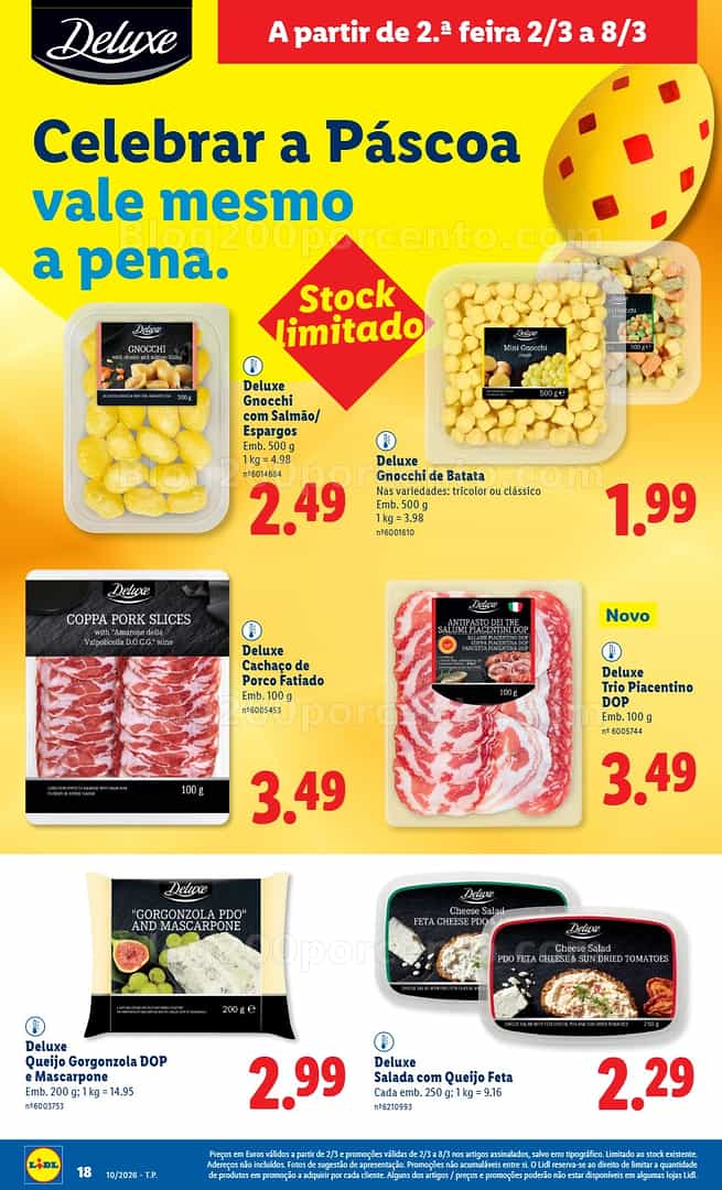 Antevisão Folheto LIDL Páscoa Promoções de 2 a 8 março