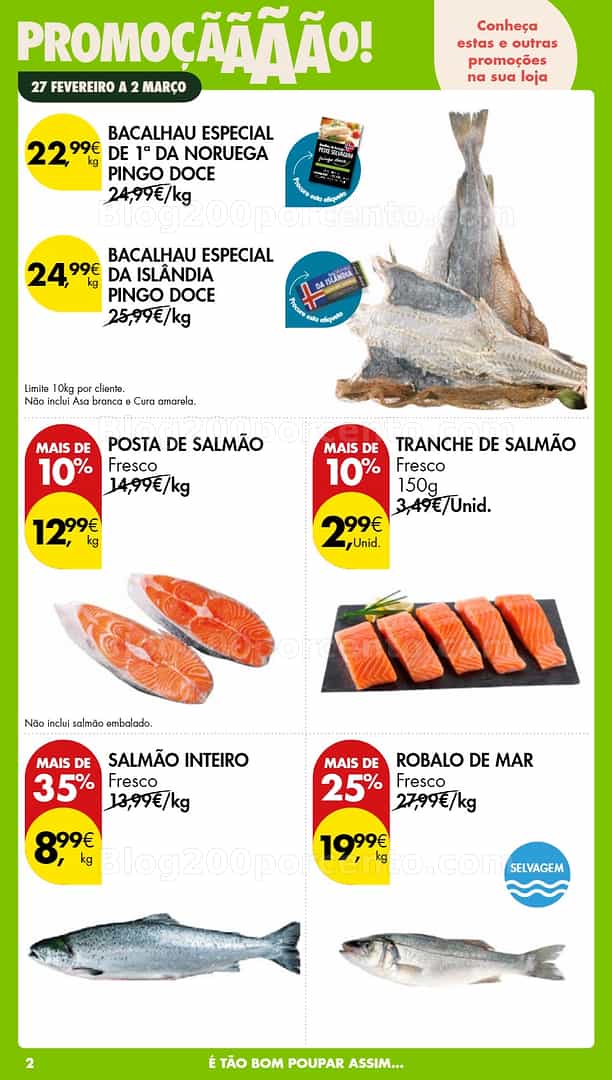Antevisão Folheto PINGO DOCE Promoções Fim de Semana - 27 fevereiro a 1 março