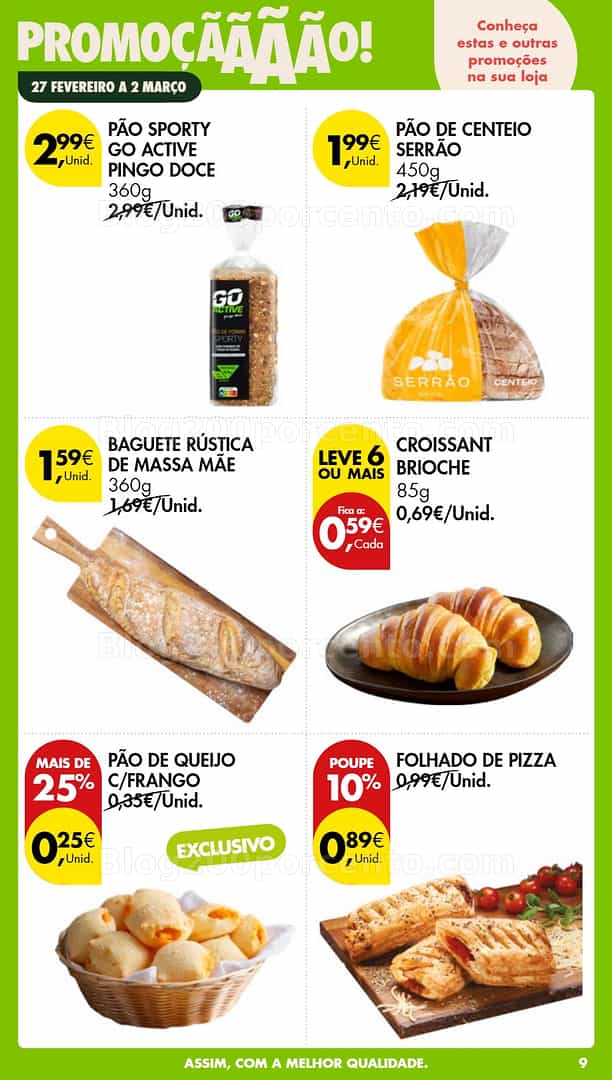 Antevisão Folheto PINGO DOCE Promoções Fim de Semana - 27 fevereiro a 1 março