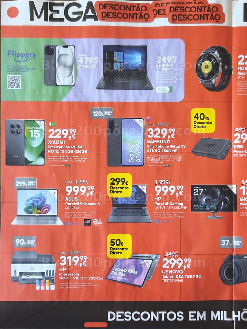 Antevisão Folheto WORTEN Mega Descontão Promoções de 26 fevereiro a 2 março