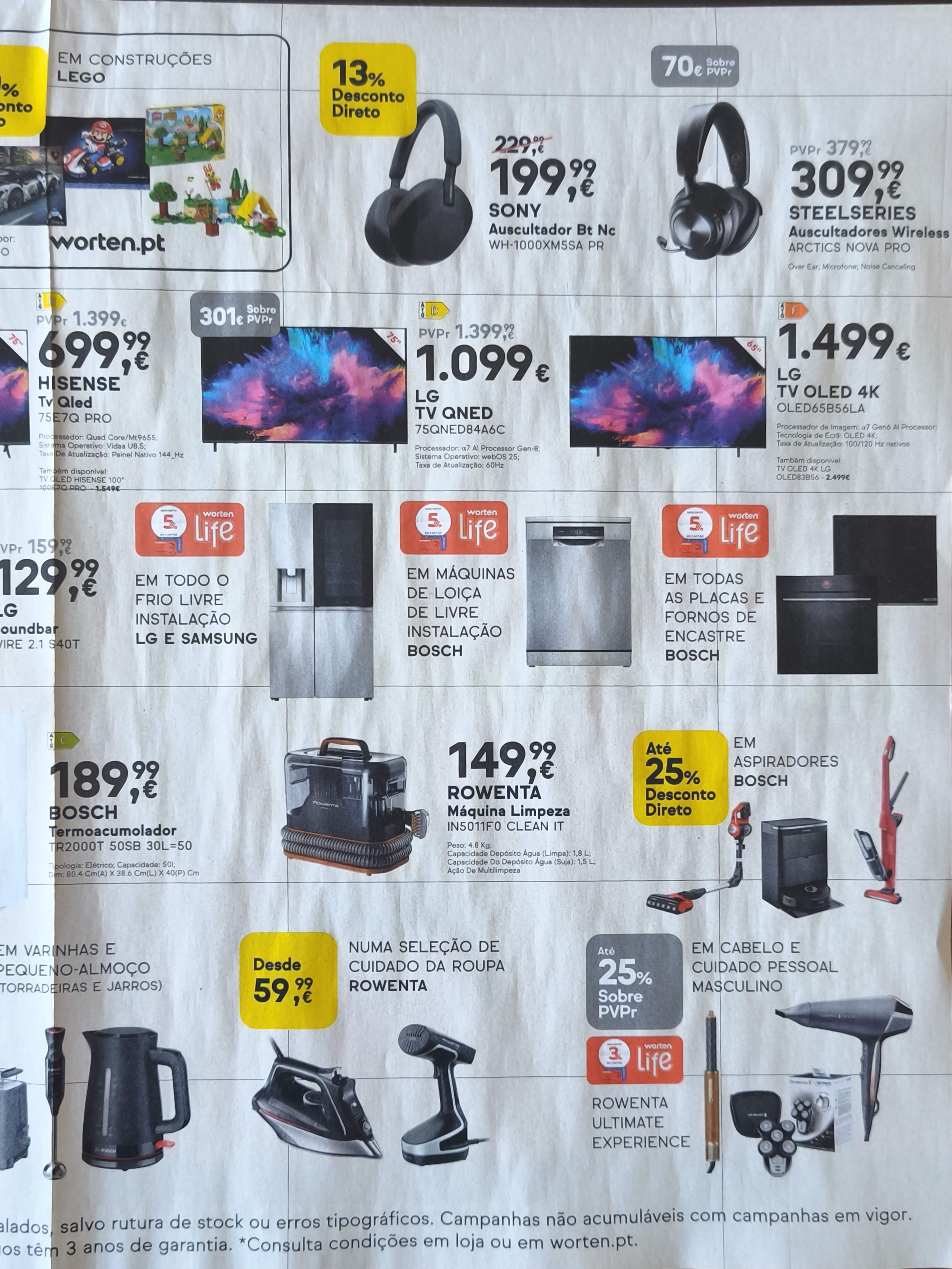 Antevisão Folheto WORTEN Mega Descontão Promoções de 26 fevereiro a 2 março