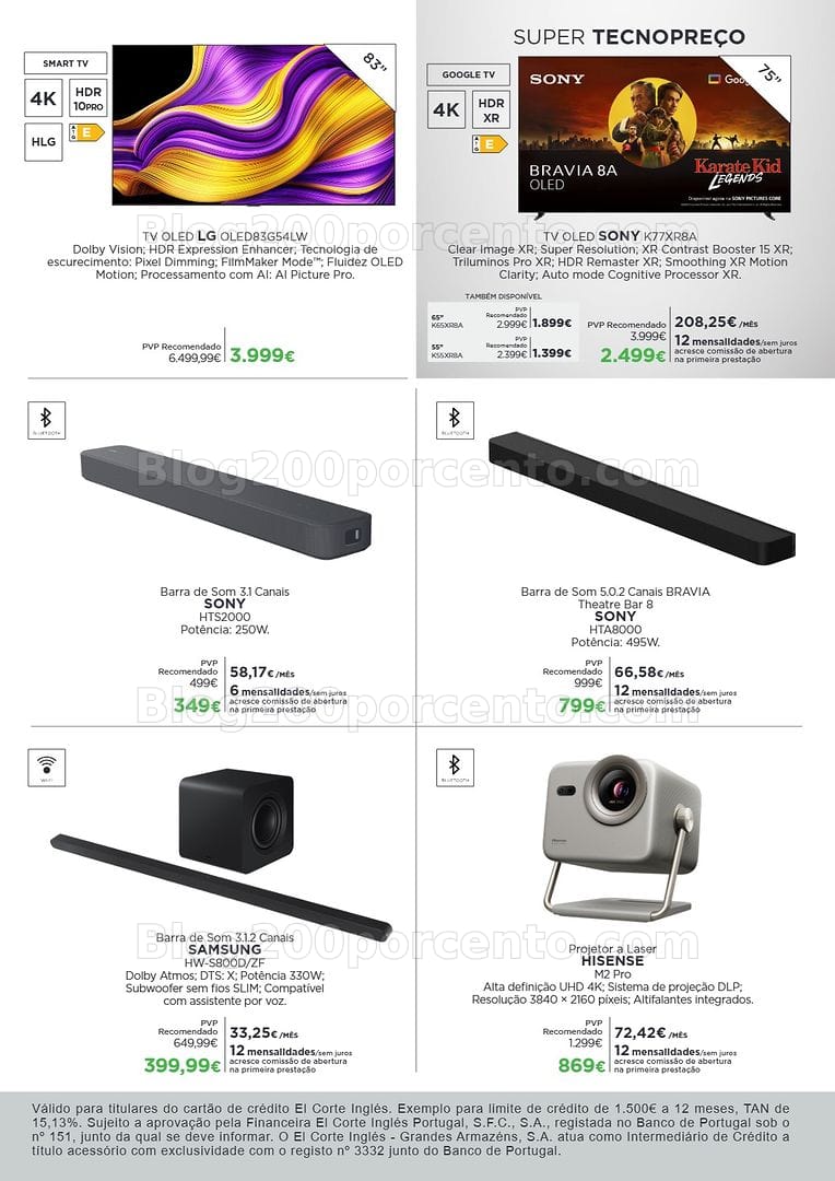 Antevisão Folheto EL CORTE INGLÉS Tecnologia Promoções de 20 março a 5 abril