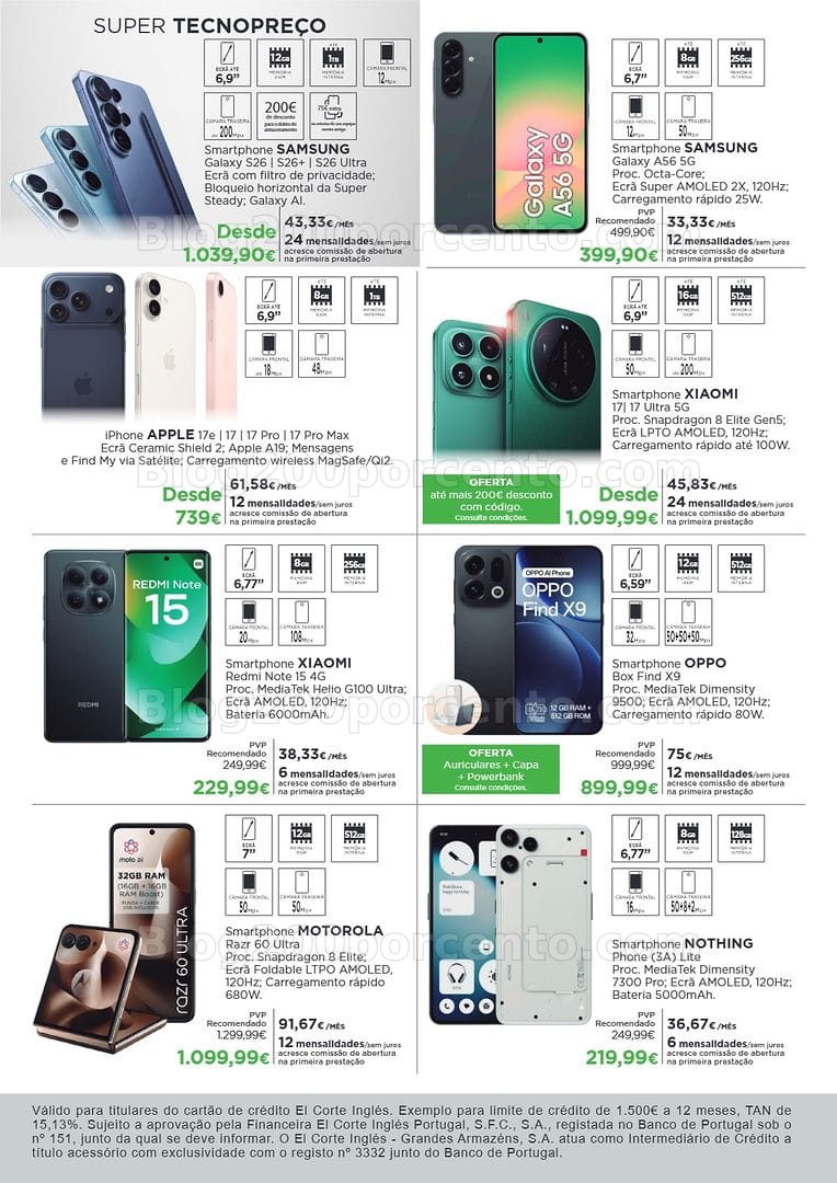 Antevisão Folheto EL CORTE INGLÉS Tecnologia Promoções de 20 março a 5 abril