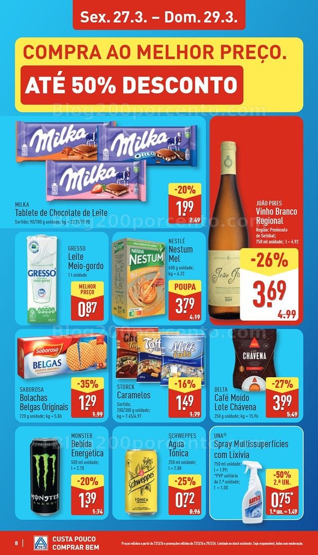 Antevisão Folheto ALDI Saldos de Abertura Promoções de 27 março a 3 abril