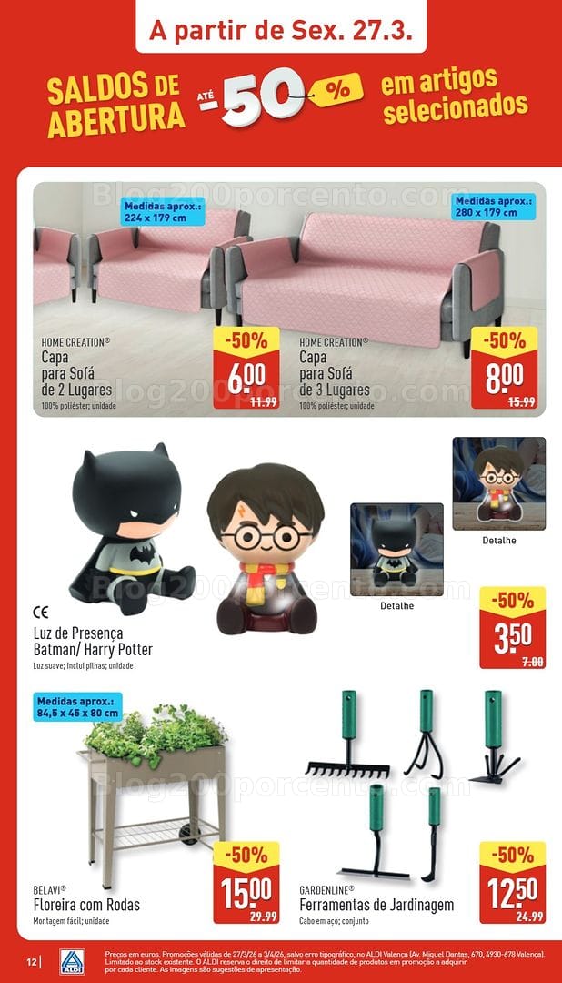 Antevisão Folheto ALDI Saldos de Abertura Promoções de 27 março a 3 abril