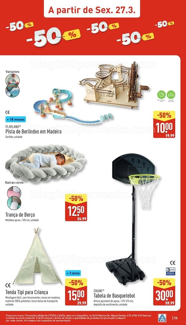 Antevisão Folheto ALDI Saldos de Abertura Promoções de 27 março a 3 abril