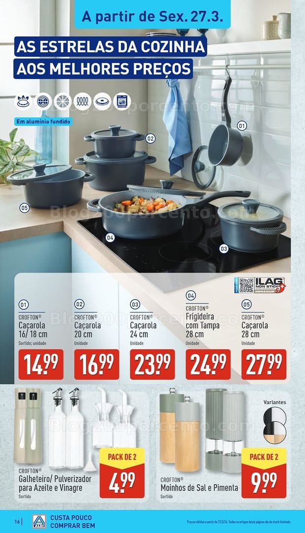 Antevisão Folheto ALDI Saldos de Abertura Promoções de 27 março a 3 abril