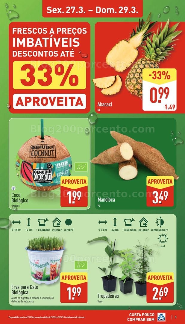 Antevisão Folheto ALDI Saldos de Abertura Promoções de 27 março a 3 abril