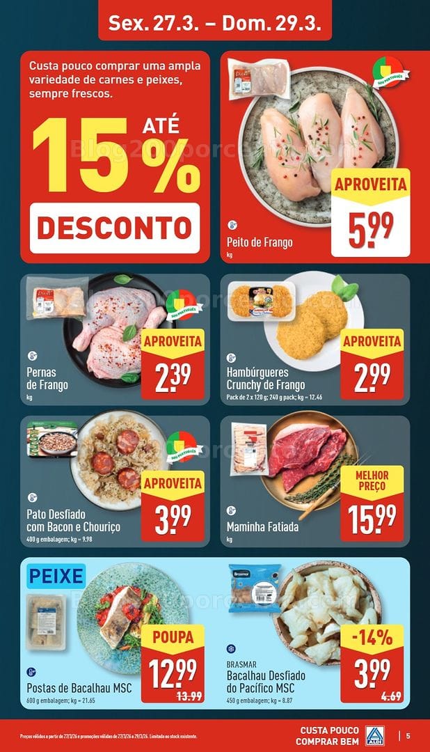 Antevisão Folheto ALDI Saldos de Abertura Promoções de 27 março a 3 abril