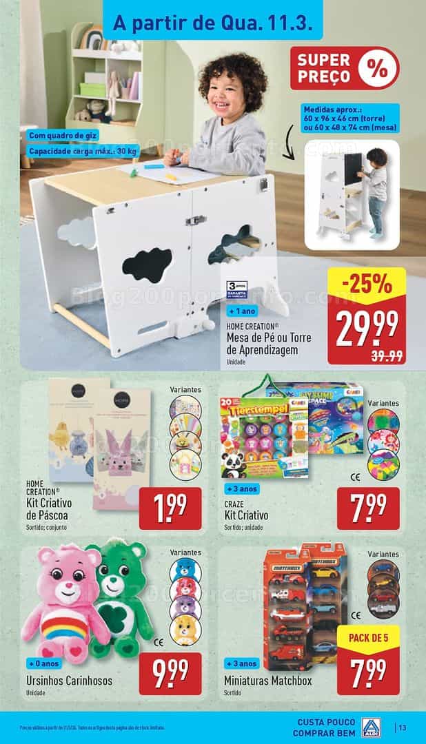 Antevisão Folheto ALDI Bazar Promoções de 11 a 15 março - Edição Digital