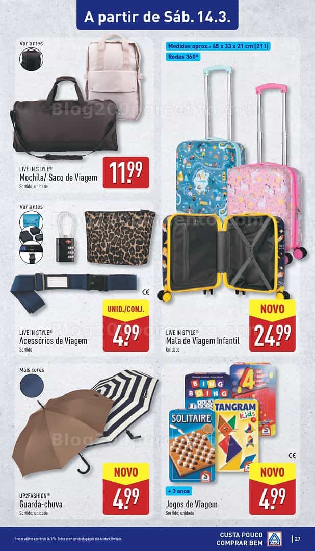 Antevisão Folheto ALDI Bazar Promoções de 14 a 15 março - Edição Digital
