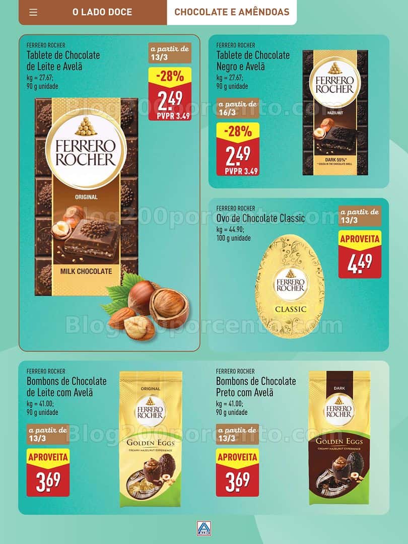 Antevisão Folheto ALDI Páscoa Promoções a partir de 12 março